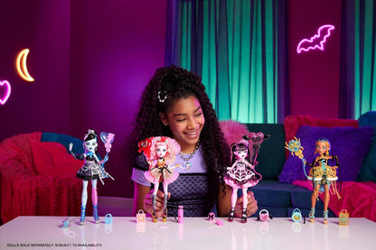 Monster High collectible doll with balloons and gifts