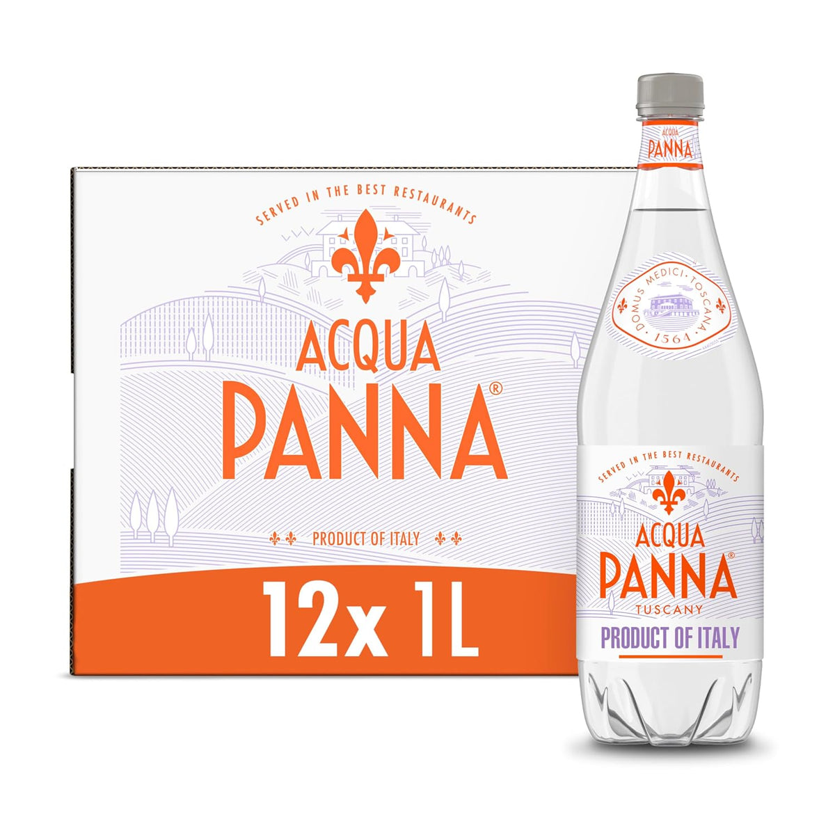 Acqua Panna still spring water plastic bottles