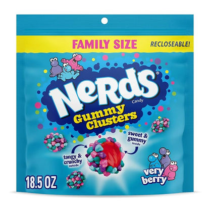 NERDS Very Berry Gummy Clusters 18.5 oz bag