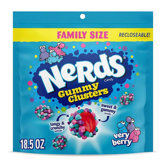 NERDS Very Berry Gummy Clusters 18.5 oz bag
