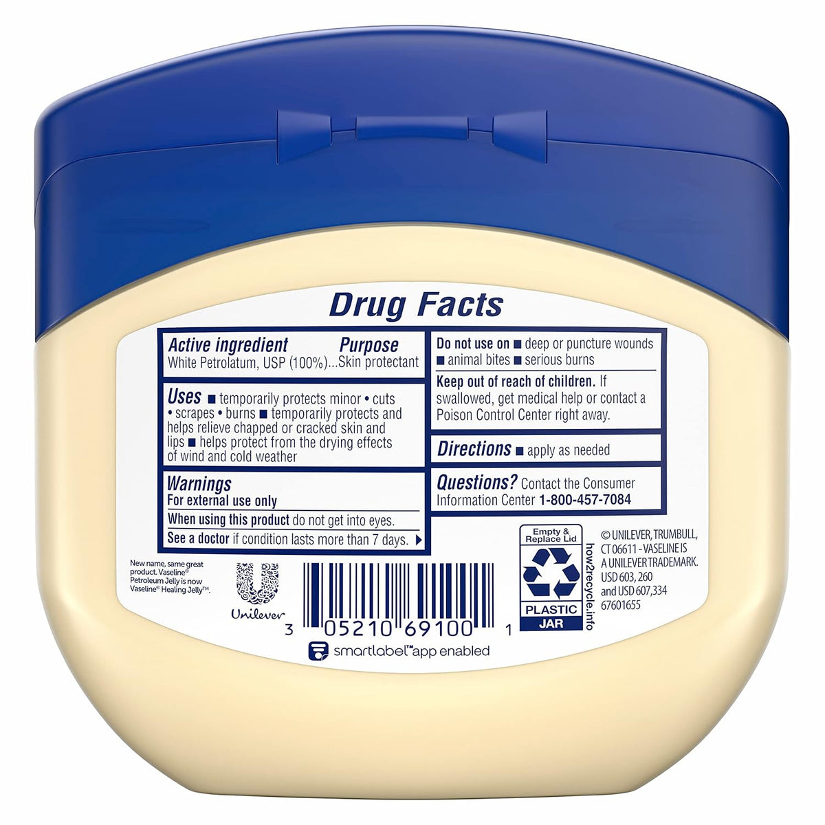 Vaseline fragrance-free petroleum jelly 13oz