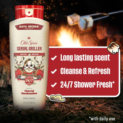 Serial Griller charred marshmallow scented body wash