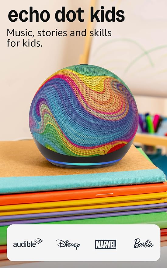 Echo Dot Kids speaker for audiobooks and bedtime routines