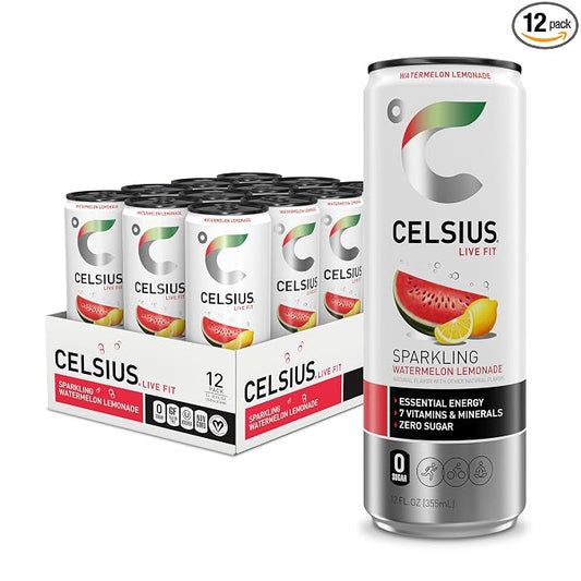 CELSIUS Sparkling Watermelon Lemonade 12 pack cans