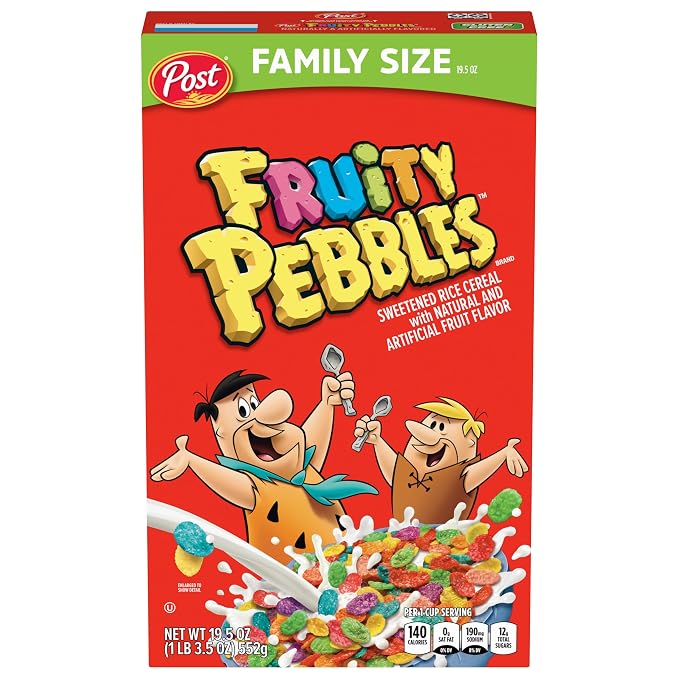 Fruity PEBBLES gluten free cereal 19.5 oz box