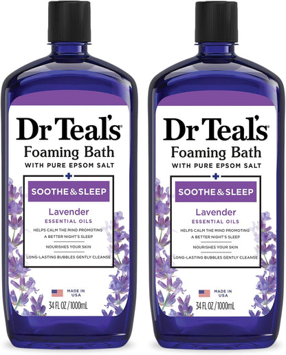 Dr Teal's Soothe & Sleep foaming bath with lavender
