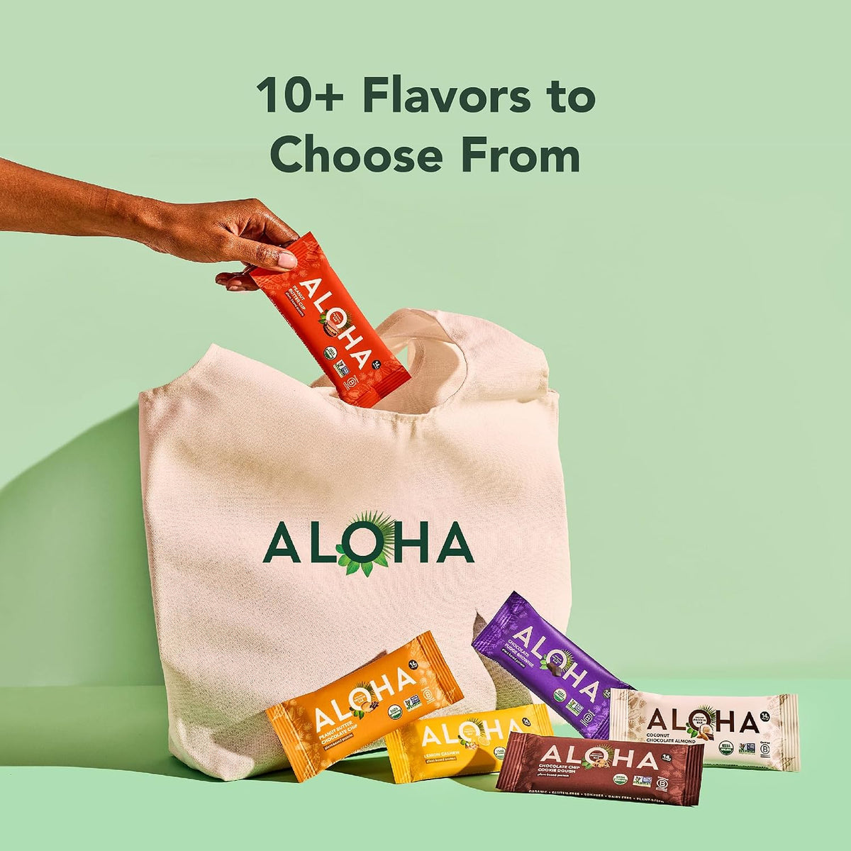 ALOHA organic whole food protein bars Chocolate Mint