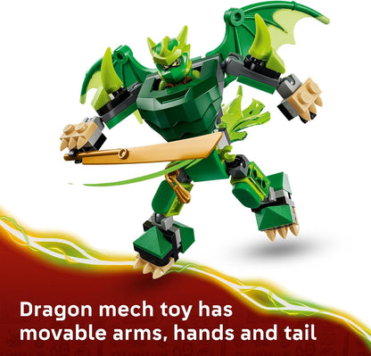 LEGO NINJAGO posable dragon mech with cockpit
