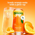 Bloom Pop prebiotic soda in Classic Orange, 12-pack