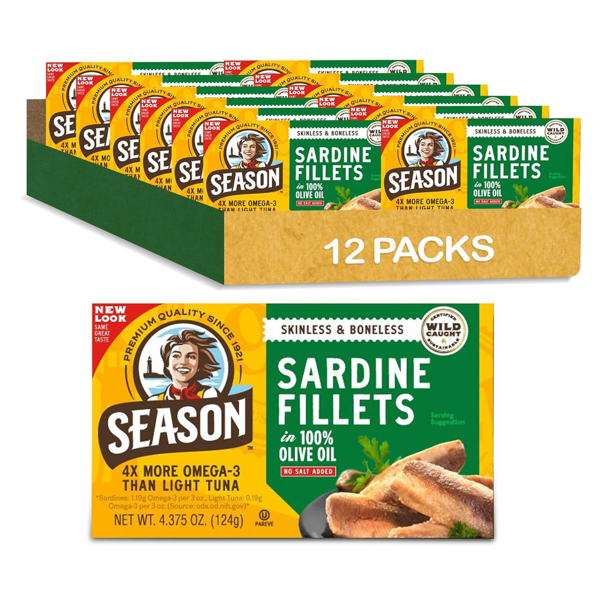 Skinless boneless sardines in olive oil cans