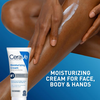 CeraVe non-greasy body and face moisturizer jar