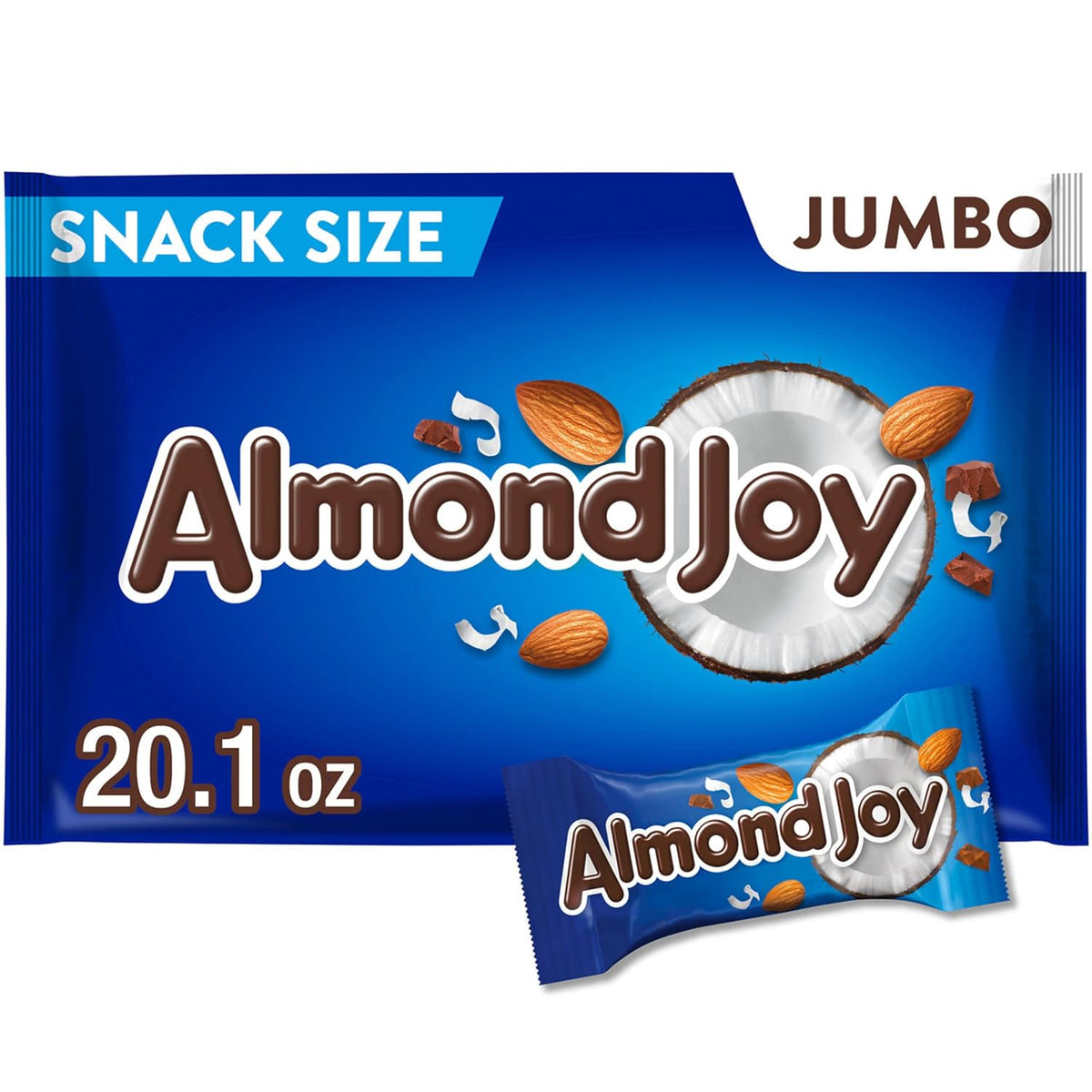 ALMOND JOY snack size candy bars 20.1 oz bag