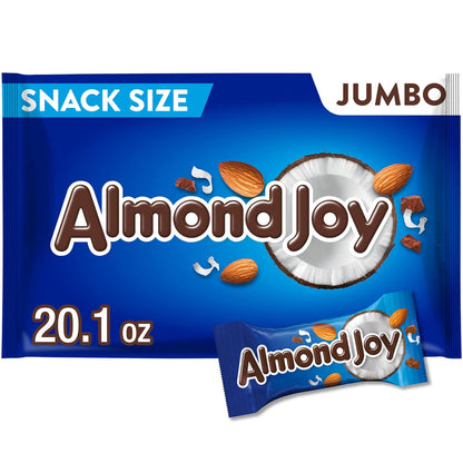 ALMOND JOY snack size candy bars 20.1 oz bag