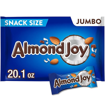 ALMOND JOY coconut almond chocolate snack size jumbo bag