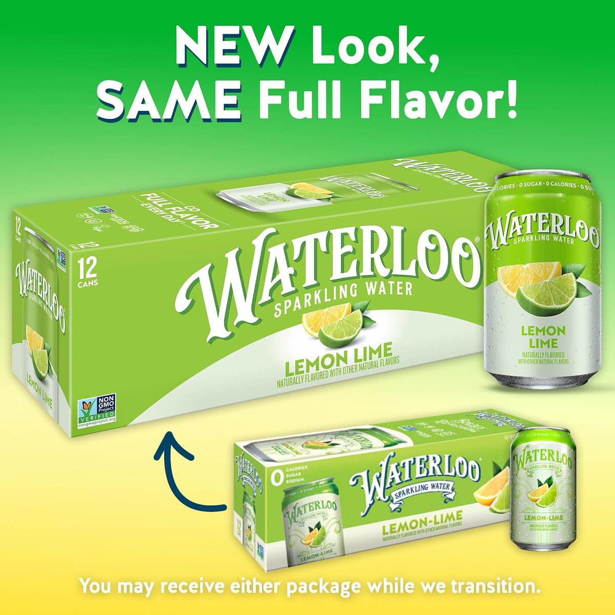 Lemon-lime Waterloo sparkling water multipack