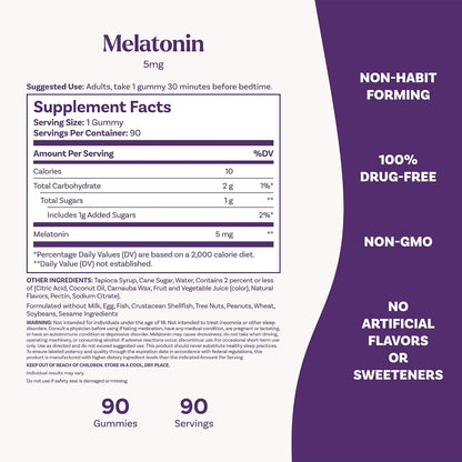 Natrol sleep support gummies 90 count packaging