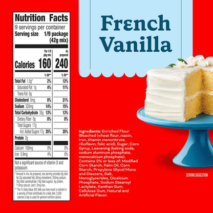 French vanilla cake mix for baking desserts