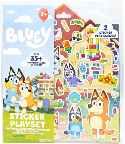 Horizon Group USA Bluey sticker playset package