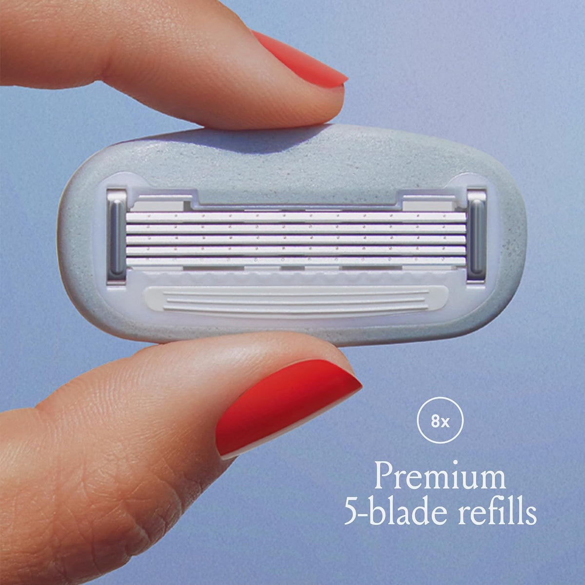 Women’s nickel-free razor cartridge refills by Billie