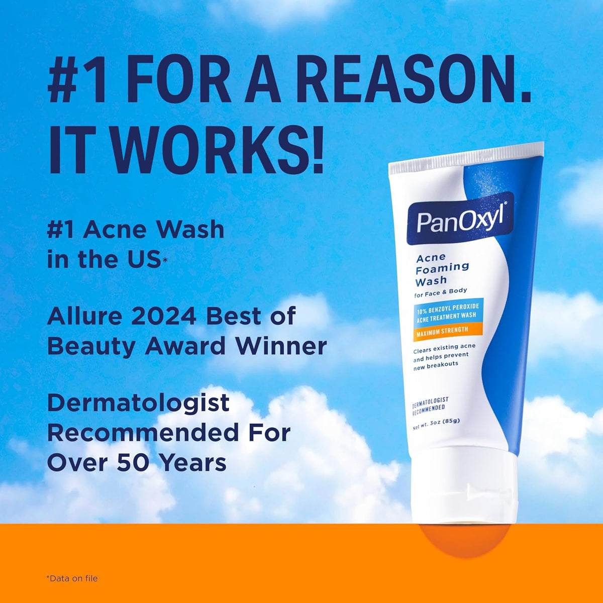 PanOxyl acne wash for face chest and back