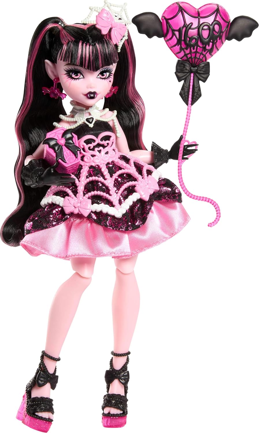 Scary Sweet Birthday Draculaura doll in party outfit