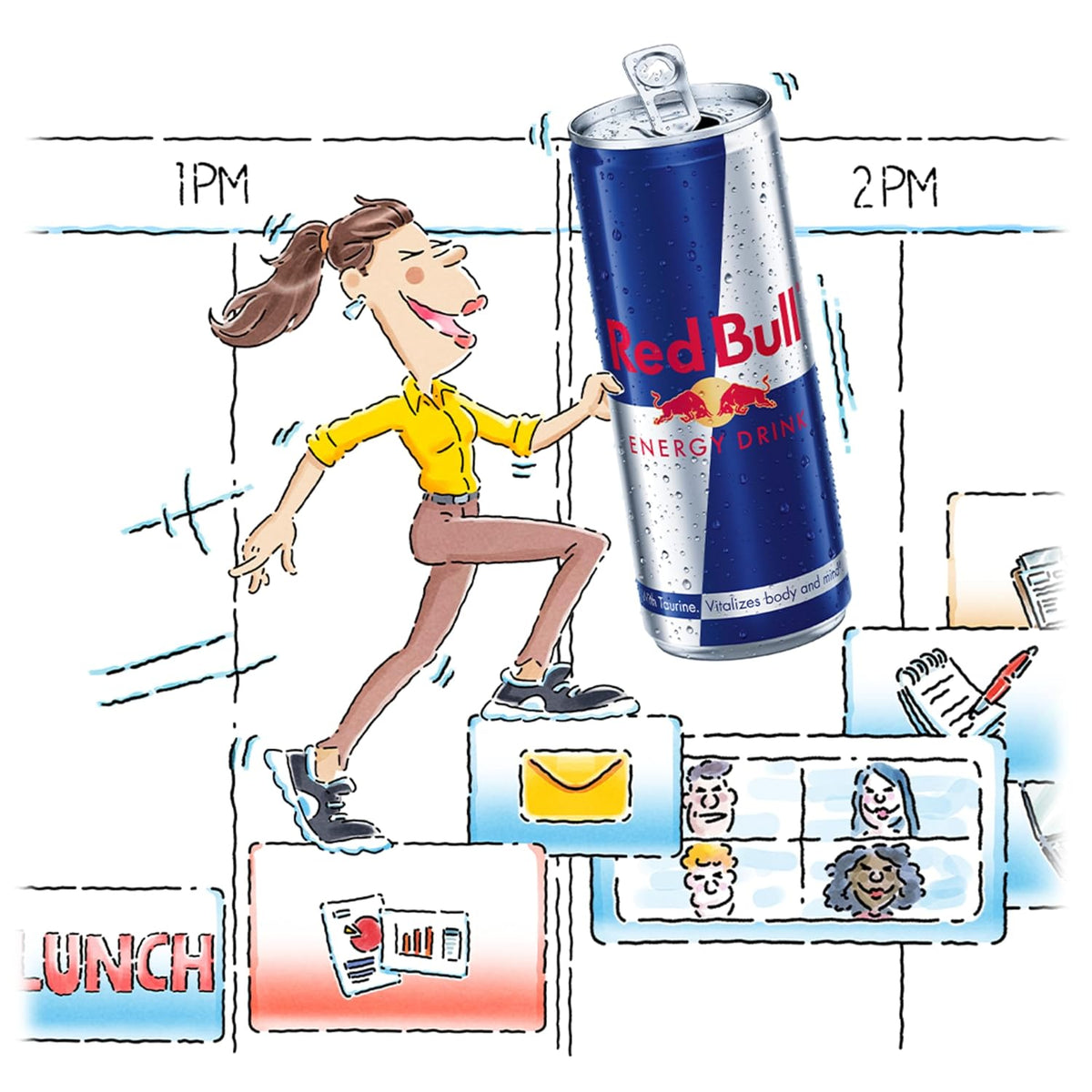 Red Bull original lightly carbonated energy beverage
