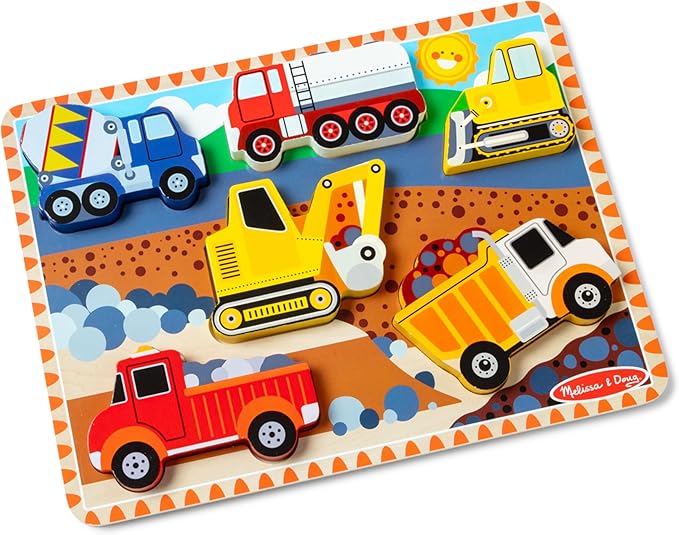8-piece wooden safari animal puzzle for kids