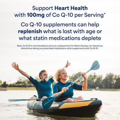 Coenzyme Q10 wellness supplement rapid release softgels