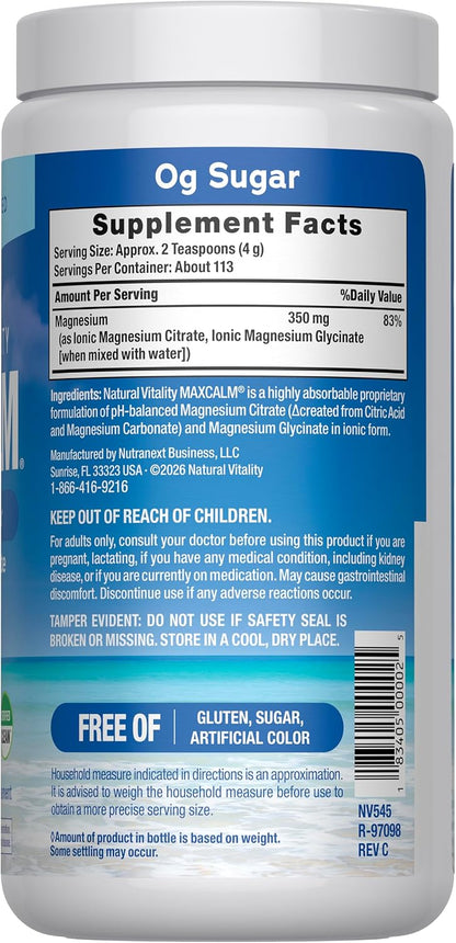 Vegan gluten-free non-GMO magnesium drink mix