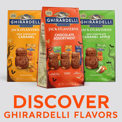 4.1 oz Ghirardelli jack o lantern chocolate bag