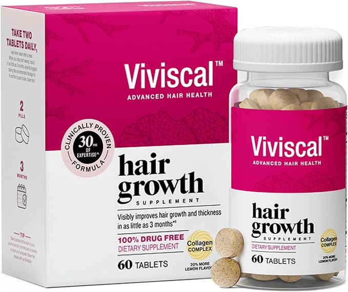 Viviscal hair growth supplements for women bottle
