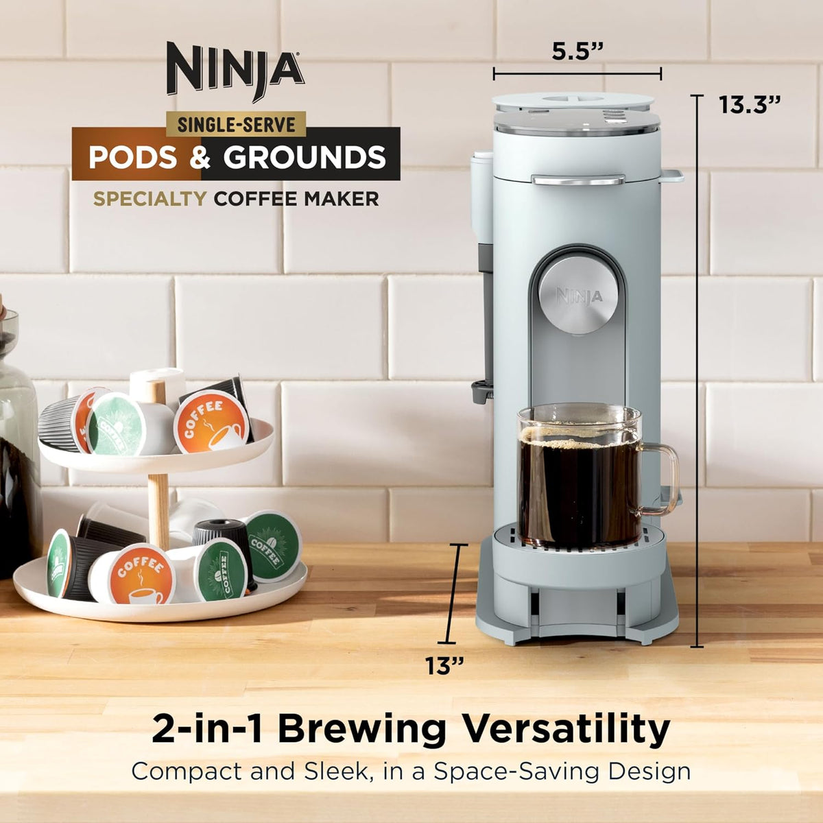 Ninja single serve coffee machine for hot coffee