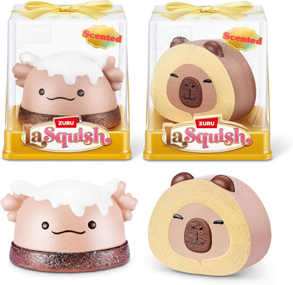 La Snaxolotl and Cinnaroll Ruff Ruff squishies