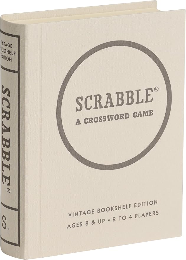WS Game Company Scrabble Vintage Bookshelf Edition board game