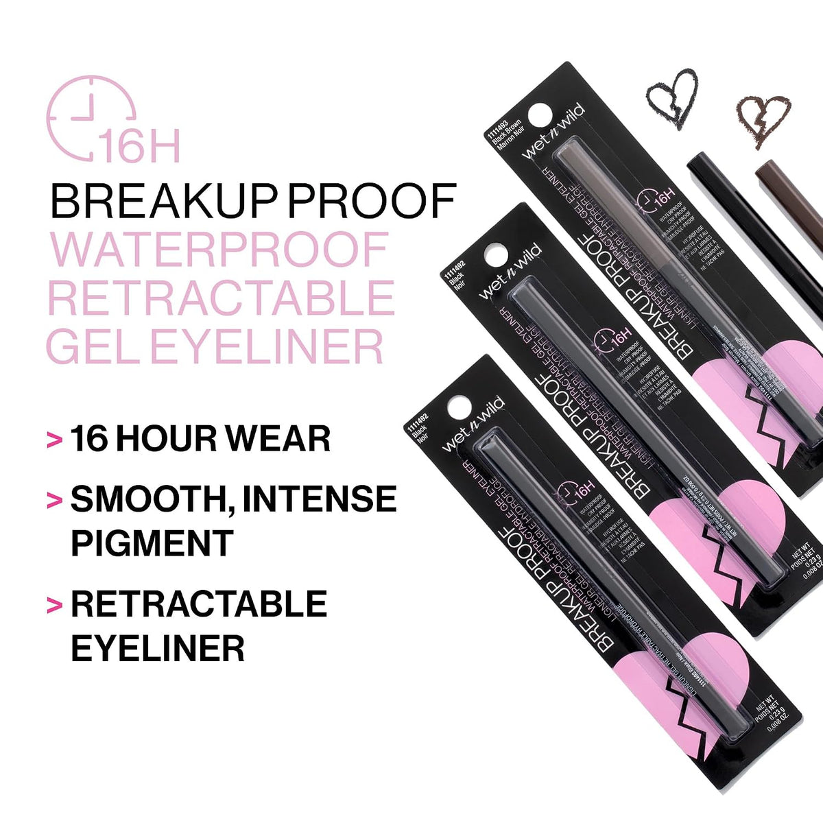 Waterproof black eyeliner for long-lasting eye makeup