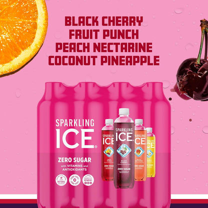 Sparkling Ice Pink Variety Pack zero sugar beverages