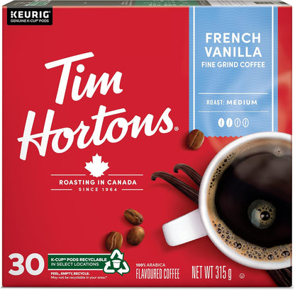Tim Hortons French Vanilla flavoured medium roast K-Cup pods