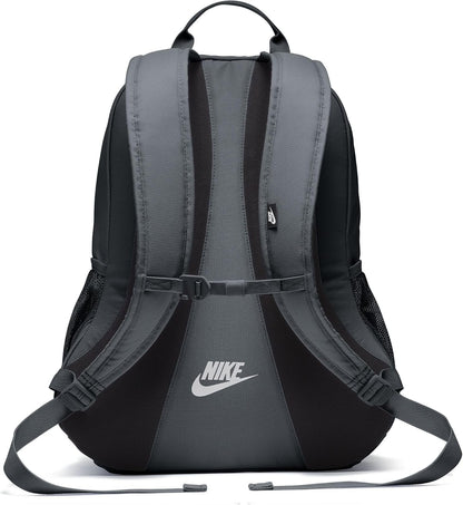 Black Nike backpack with padded shoulder straps