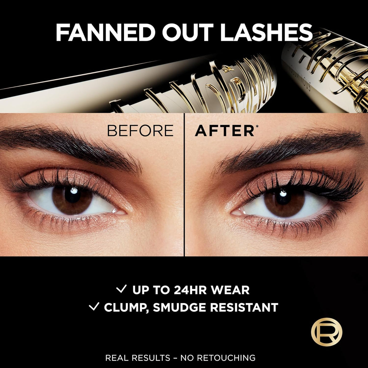 L'Oreal Paris smudge resistant mascara packaging