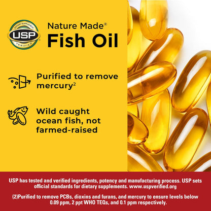Nature Made dietary supplement for adult omega-3 support