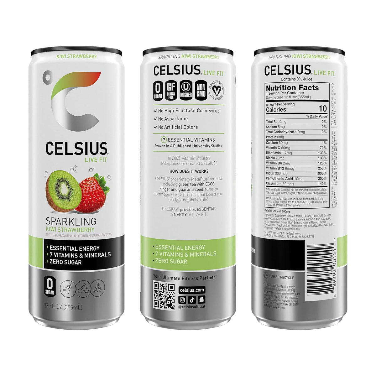Sugar free CELSIUS energy drink with 200mg caffeine