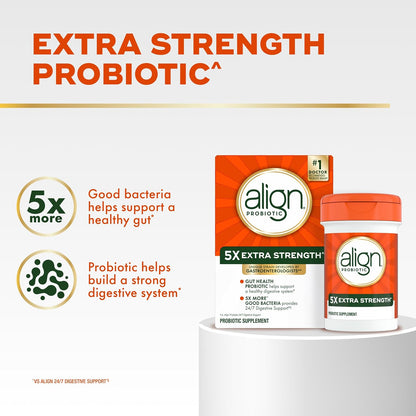 Extra Strength probiotic supplement with 5X CFUs