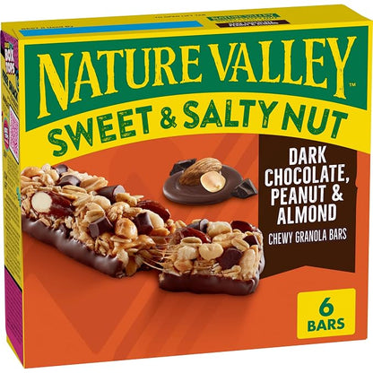 Nature Valley Sweet & Salty dark chocolate peanut almond granola bars