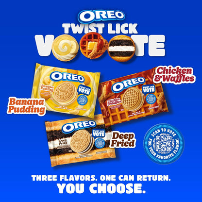Oreo sandwich cookies chicken and waffles flavor