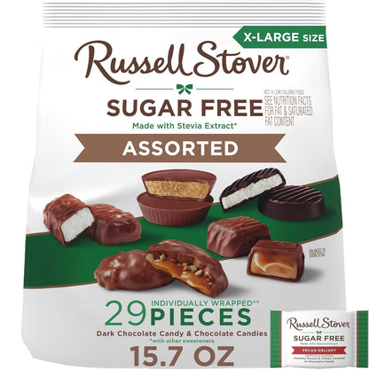 Sugar free assorted chocolates in 15.7 oz bag