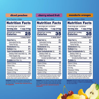 Dole fruit bowls lunchbox snack pack