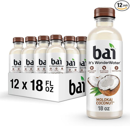 Bai Molokai Coconut antioxidant water 12 pack
