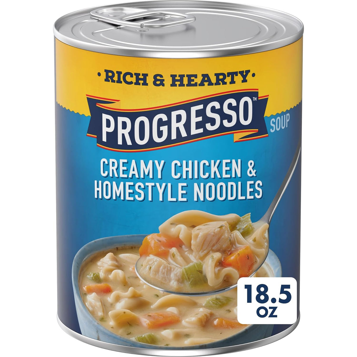 18.5 oz Progresso rich and hearty chicken noodle soup