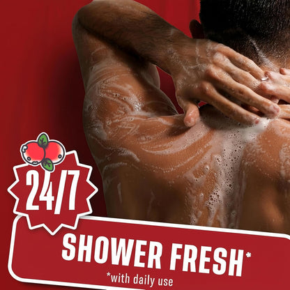 Old Spice men's body wash with long-lasting BruteCake scent