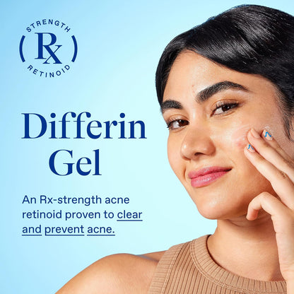 Differin adapalene gel daily acne care product